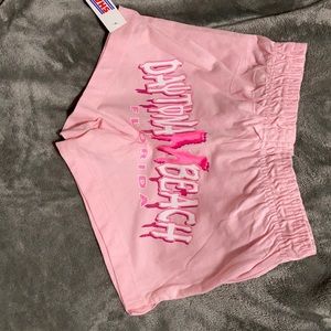 Pink soffe style shorts